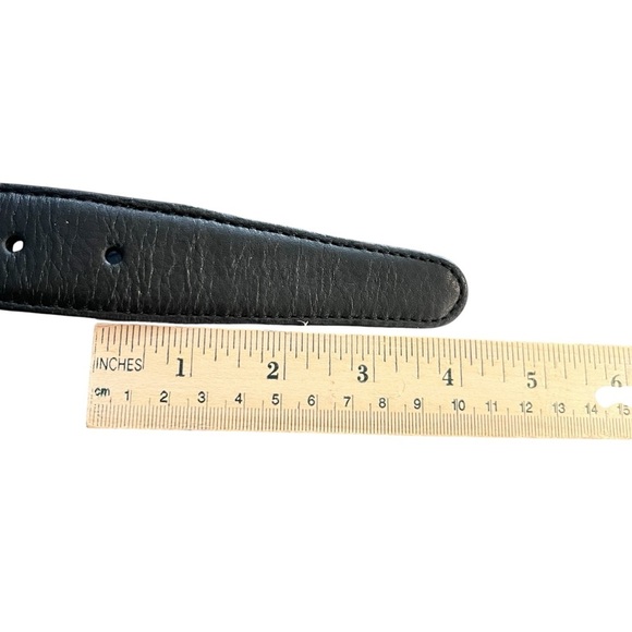 NWT Brighton Reversible Black Brown 1” Leather Belt with Silver Buckle Size 46 - Picture 9 of 11